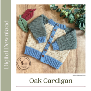 Oak Cardigan Pattern - PDF Download