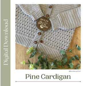 Pine Cardigan Pattern - PDF Download